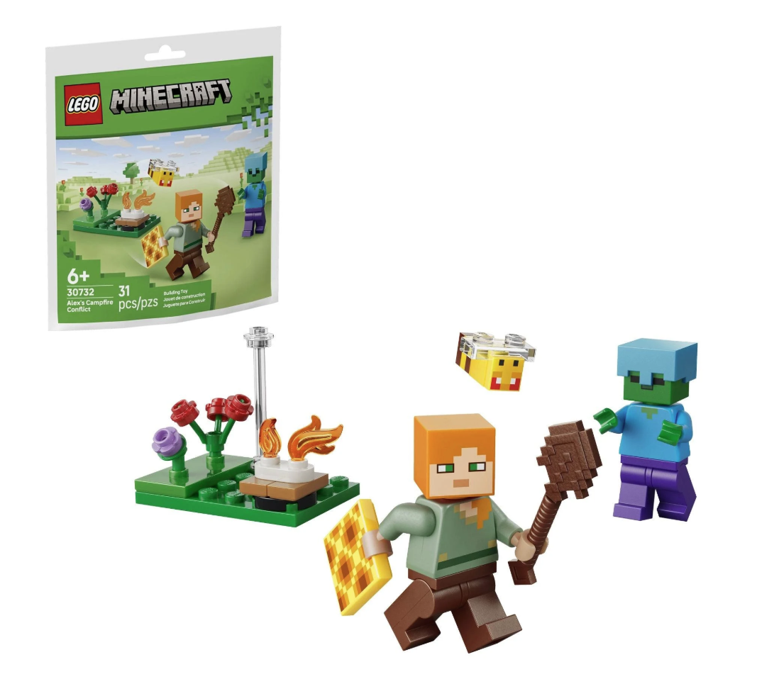 Lego Minecraft Alex's Campfire Conflict