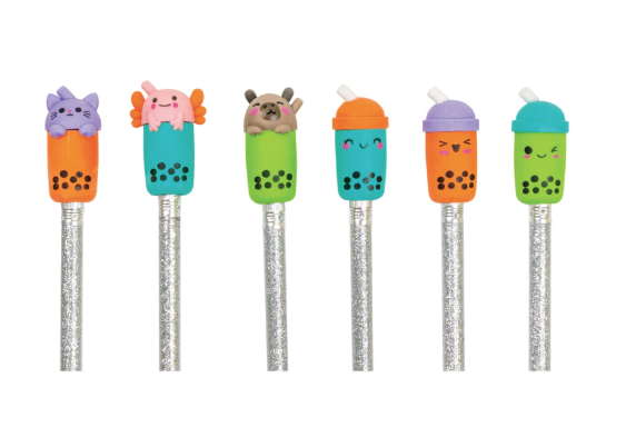 Boba Tea Eraser Pencil Toppers