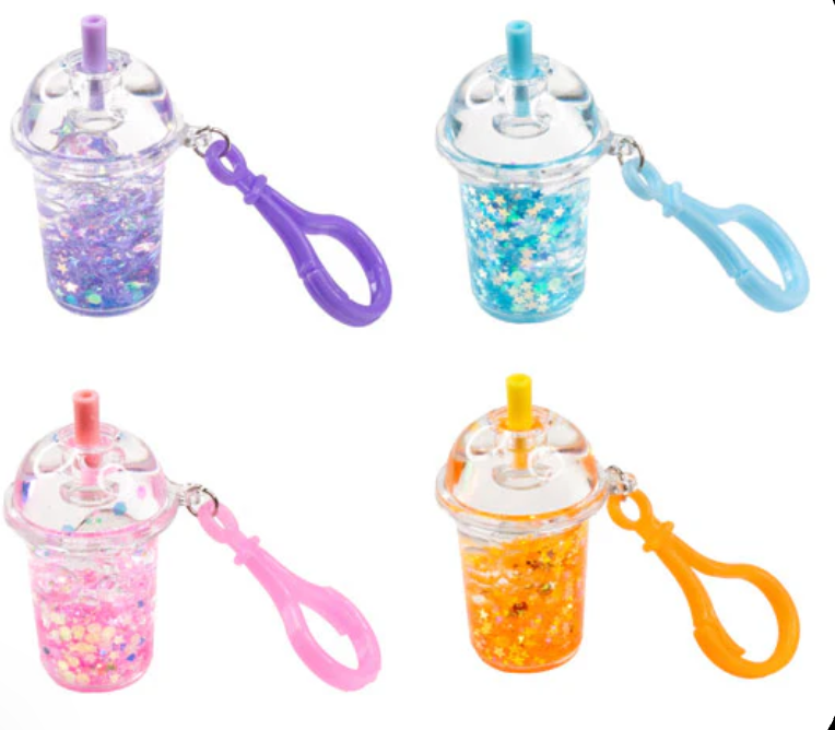 Boba Tea Shimmer Shake Keychain