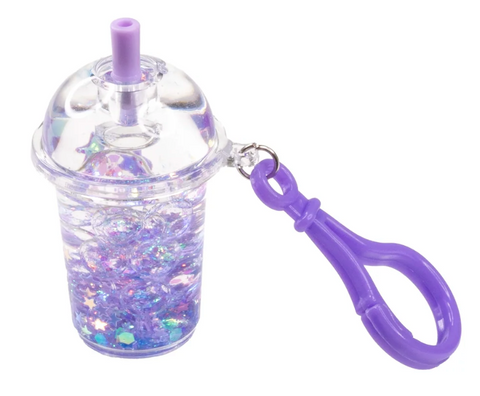 Boba Tea Shimmer Shake Keychain