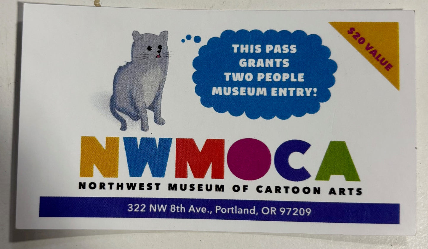 Free Admission Pass for Two People for the Northwest Museum of Cartoon Arts