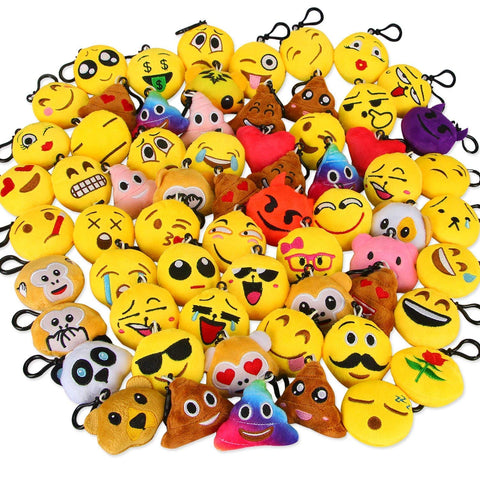 Plush Emoji Keychains