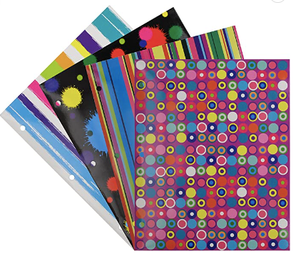 Assorted Patterned Folders